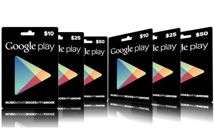 Google play gift cards editorial photo. Image of gift - 98219141